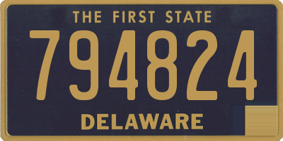 DE license plate 794824