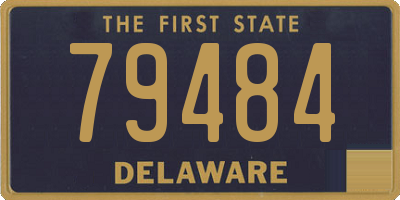 DE license plate 79484