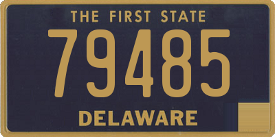 DE license plate 79485