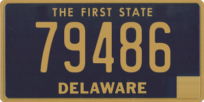 DE license plate 79486