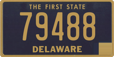 DE license plate 79488
