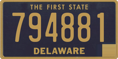DE license plate 794881