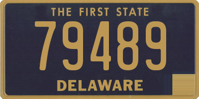 DE license plate 79489