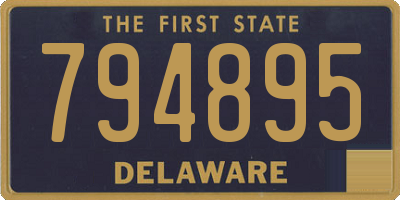 DE license plate 794895