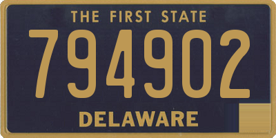 DE license plate 794902