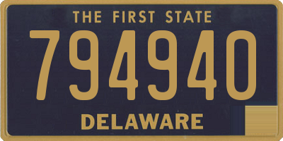 DE license plate 794940