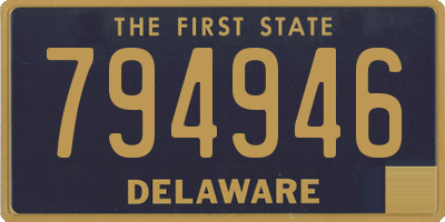 DE license plate 794946