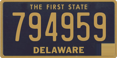 DE license plate 794959