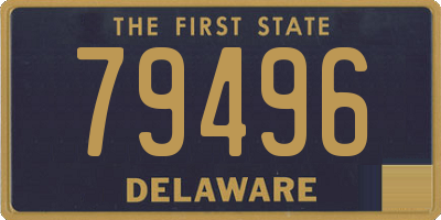 DE license plate 79496