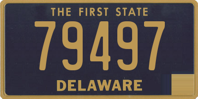 DE license plate 79497