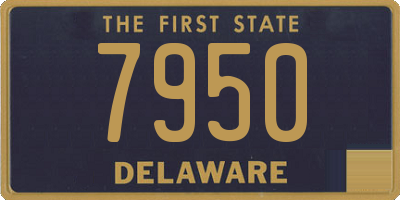 DE license plate 7950