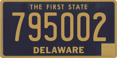DE license plate 795002