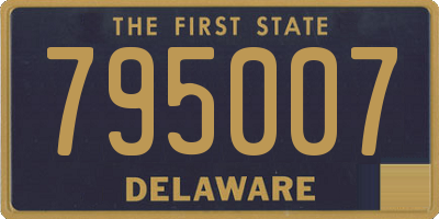 DE license plate 795007