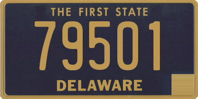 DE license plate 79501