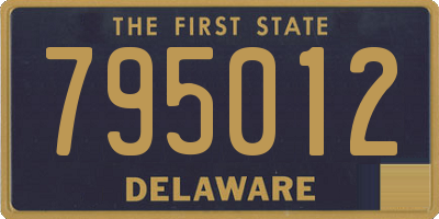 DE license plate 795012
