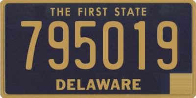 DE license plate 795019