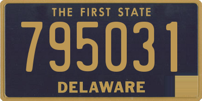 DE license plate 795031