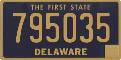 DE license plate 795035