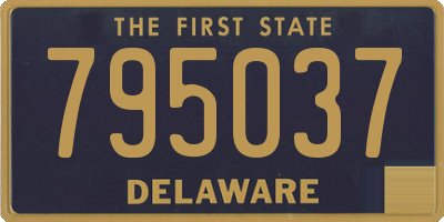 DE license plate 795037