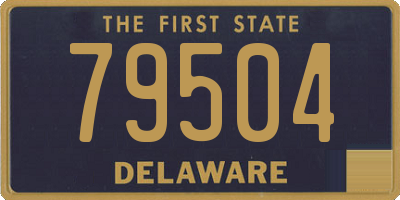 DE license plate 79504
