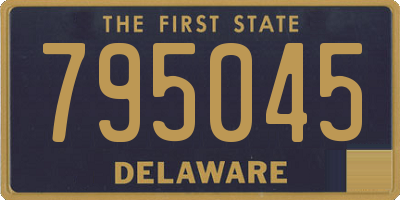 DE license plate 795045