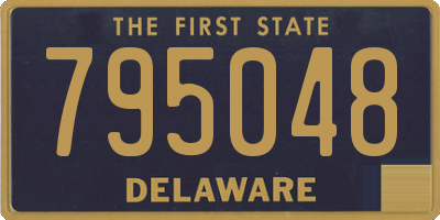 DE license plate 795048