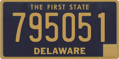 DE license plate 795051