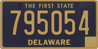 DE license plate 795054