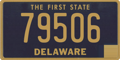 DE license plate 79506