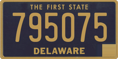 DE license plate 795075