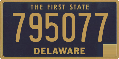 DE license plate 795077