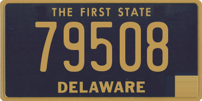 DE license plate 79508