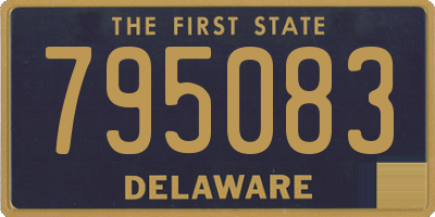 DE license plate 795083