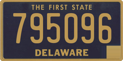 DE license plate 795096