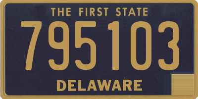 DE license plate 795103
