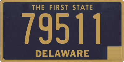 DE license plate 79511