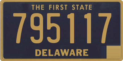 DE license plate 795117