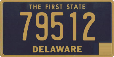 DE license plate 79512