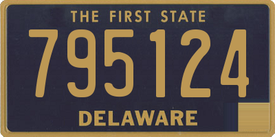 DE license plate 795124