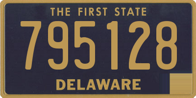 DE license plate 795128