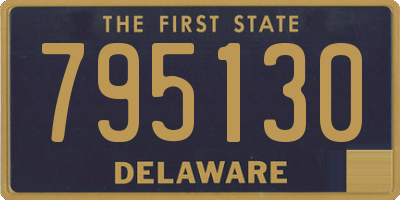 DE license plate 795130