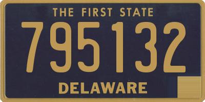 DE license plate 795132