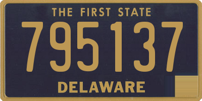 DE license plate 795137