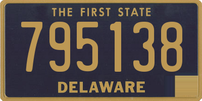 DE license plate 795138