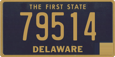 DE license plate 79514