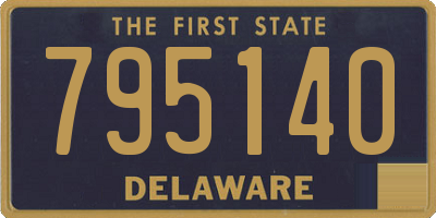 DE license plate 795140