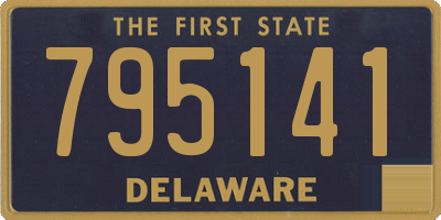 DE license plate 795141