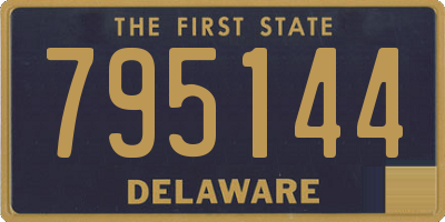 DE license plate 795144