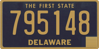 DE license plate 795148