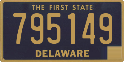 DE license plate 795149